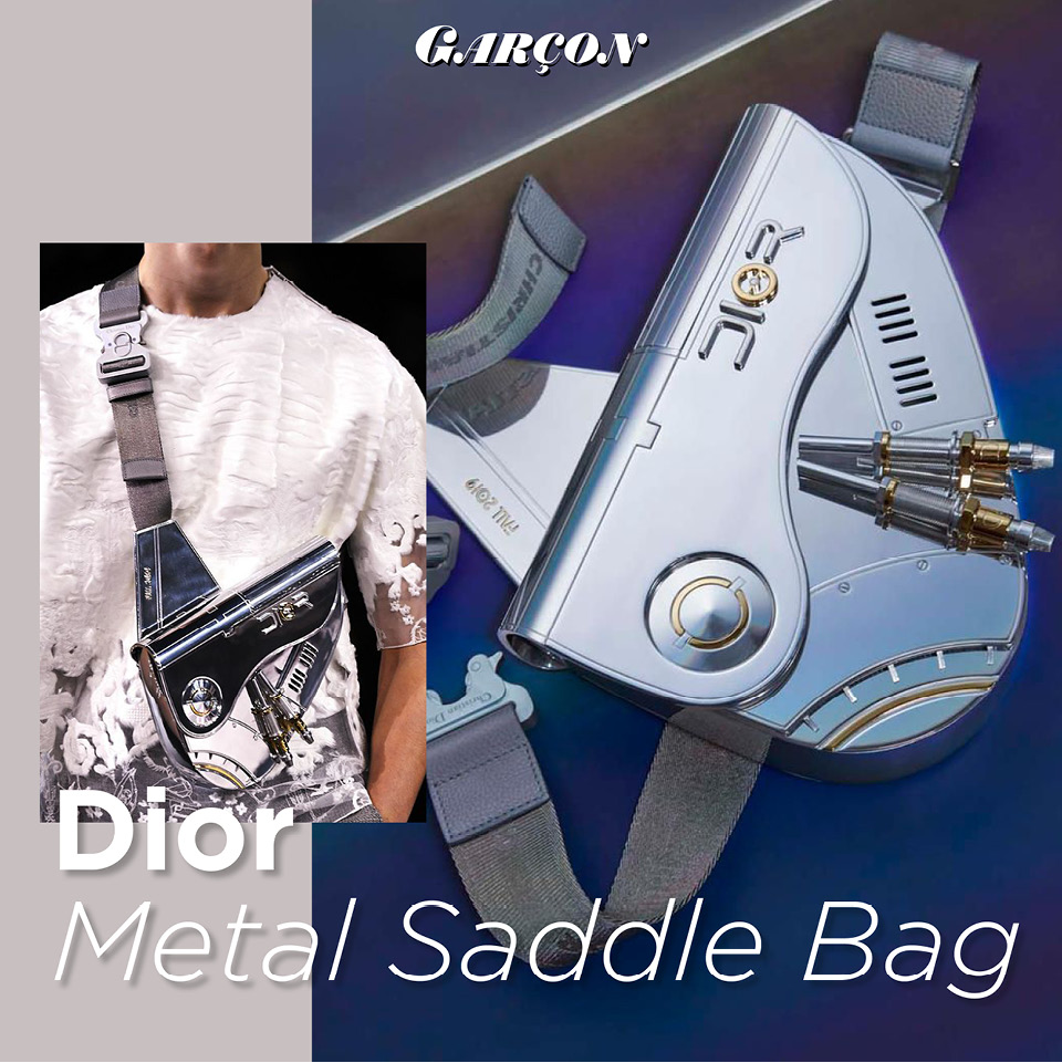 Dior Metal Saddle Bag