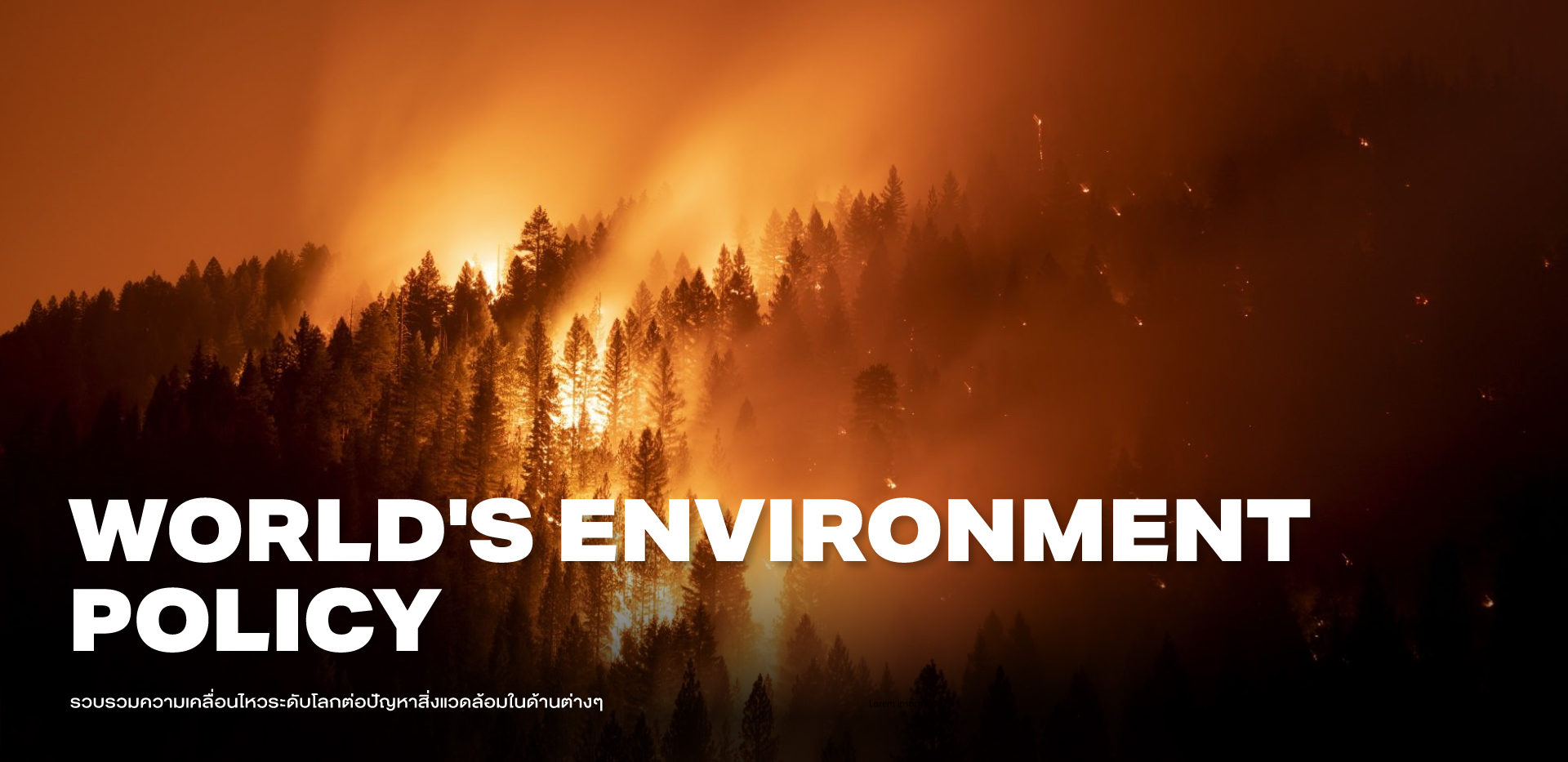 ‘World’s Environment Policy’ นโยบายและประเด็นทางสิ่งแวดล้อมโลกที่ทุกคนควรรู้!