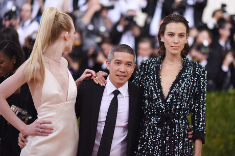 Mandatory Credit: Photo by Stephen Lovekin/Shutterstock (5669122fd)
Elle Fanning, Thakoon Panichgul, and Alexa Chung
The Metropolitan Museum of Art's COSTUME INSTITUTE Benefit Celebrating the Opening of Manus x Machina: Fashion in an Age of Technology, Arrivals, The Metropolitan Museum of Art, NYC, New York, America - 02 May 2016