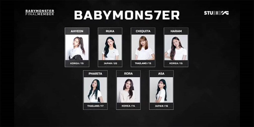 สมาชิก BABYMONSTER ทั้ง 7 คน