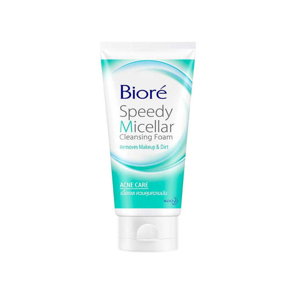 Cleanser: Biore Speedy Micellar Cleansing Foam สูตร Acne Care