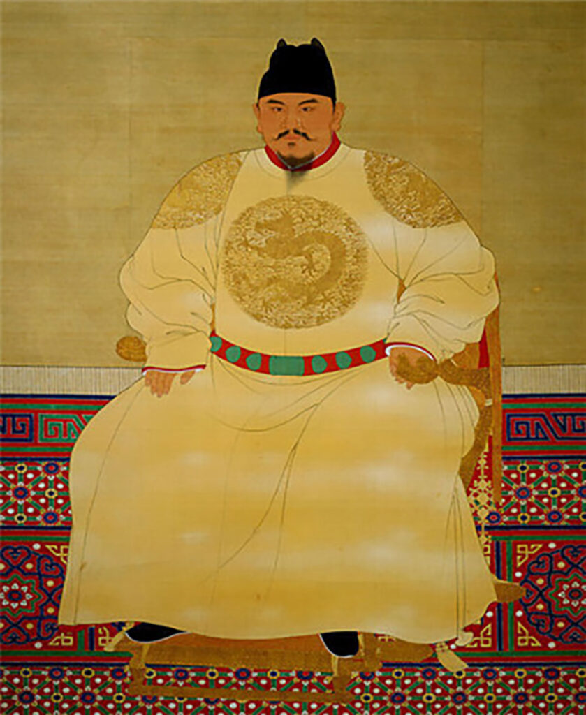 ภาพวาดสมเด็จพระจักรพรรดิหงอู่ หรือ “จู หยวนจาง” จักรพรรดิพระองค์แรกแห่งราชวงศ์หมิง